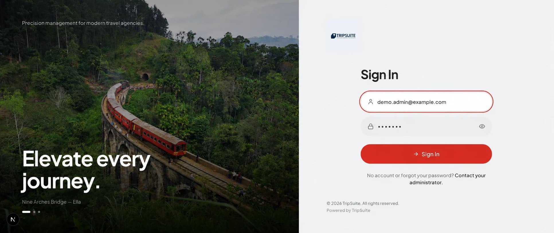 Travyst sign-in experience